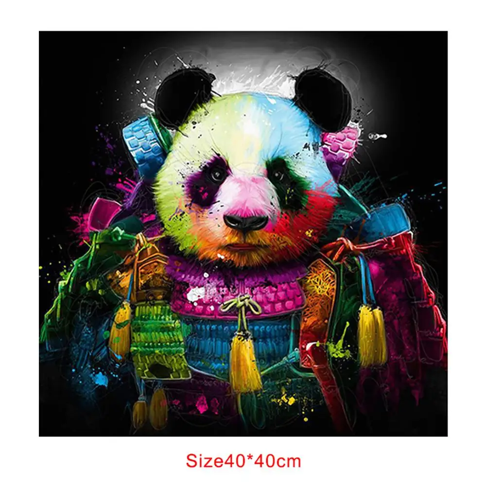 Декоративная картина без рамки красочная голова волка компьютерная фотография |