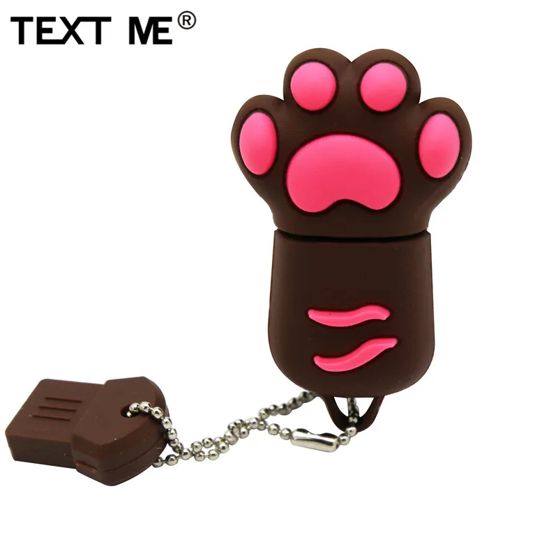 Usb флеш-накопитель TEXT ME 64 ГБ коричневый розовый черный синий usb 2 0 4 8 16 32 флешка