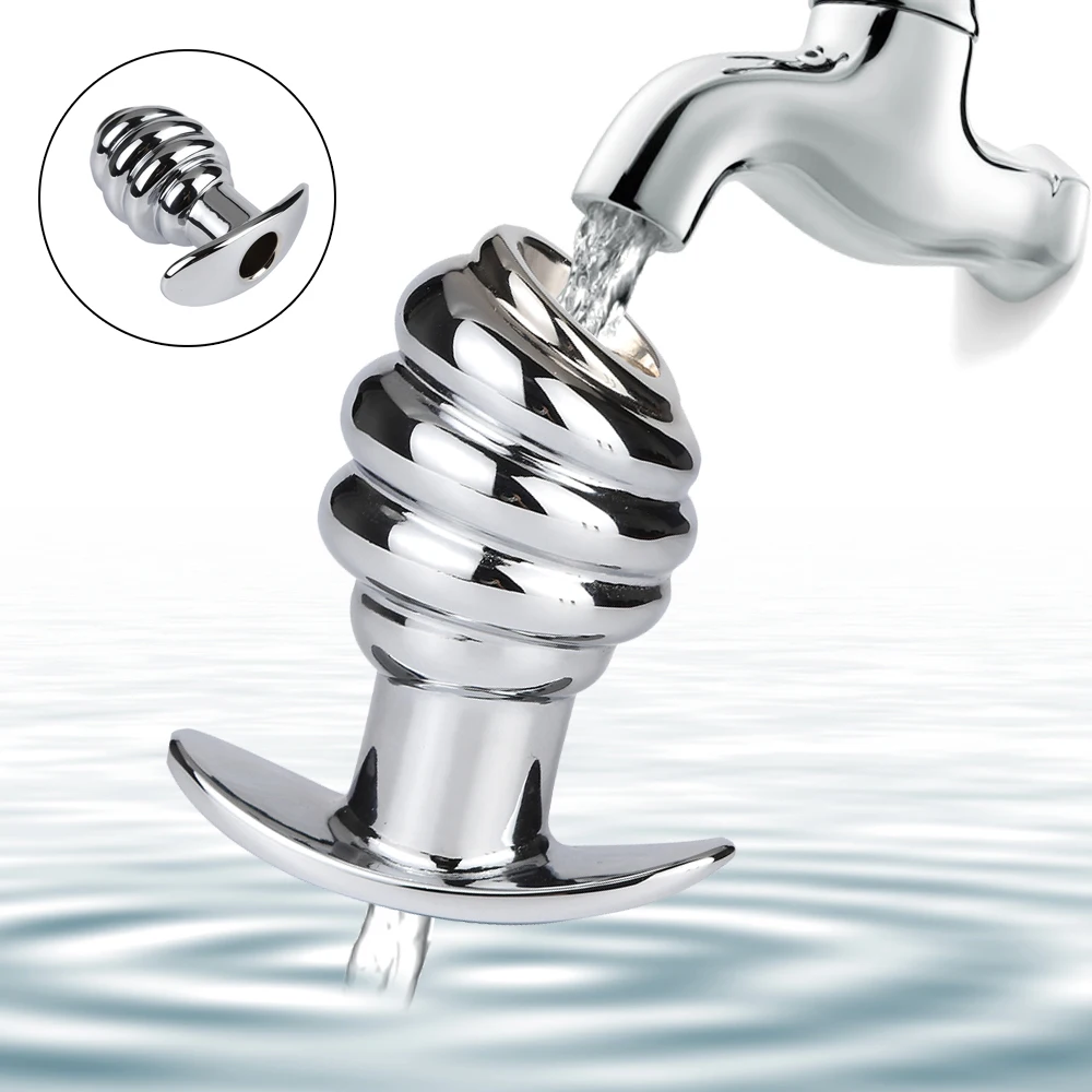 Hollow Anal Expander Metal Butt Plug Peep Vagina Dilator Prostate Massage Dildo Sex Toy Super Large Enema Buttplug For Woman Men | Красота и