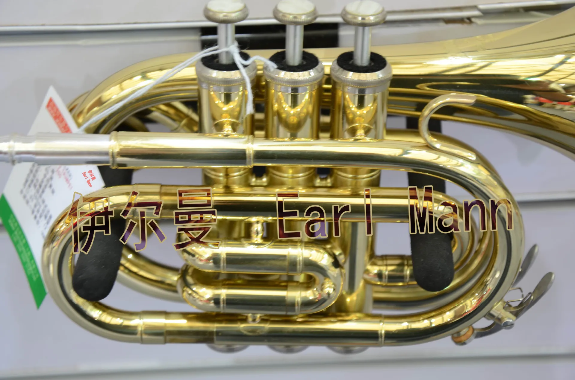

[Pocket Trumpet] Elman Earl Mann Pocket Trumpet Beginner Adult and Children Palm Number