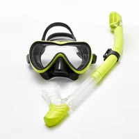 professional adults scuba diving mask snorkel anti fogging hd swimming mask men women adjustable swim goggles tube strap set
