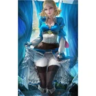 Печать игры Kda Zelda Overwatch сексуальная девушка художественный постер на холсте с рамкой на заказ 16x24 24x36 дюймов спальня домашний настенный Декор картина