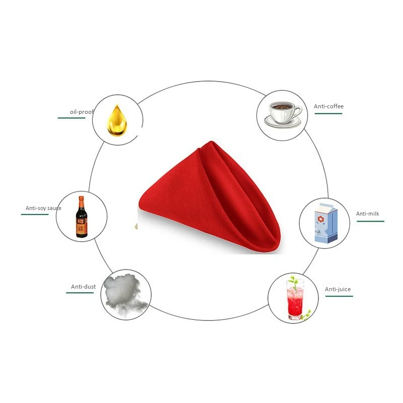 

Cloth Napkins 17 x 17 Inch Red Solid Washable Polyester Dinner Napkins Great for Weddings, Parties, Holiday Dinner Red