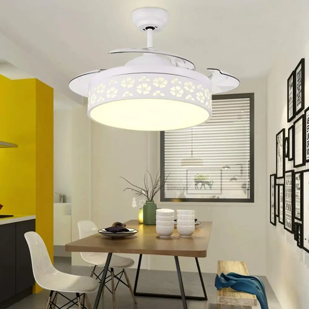 42-дюймовая современная люстра потолочные вентиляторы светодиодный ными лампами