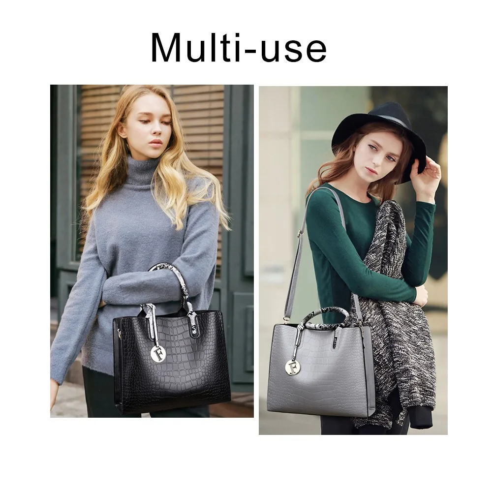 Herald Fashion женские сумки из кожи аллигатора сумка со змеиным рисунком и ручками