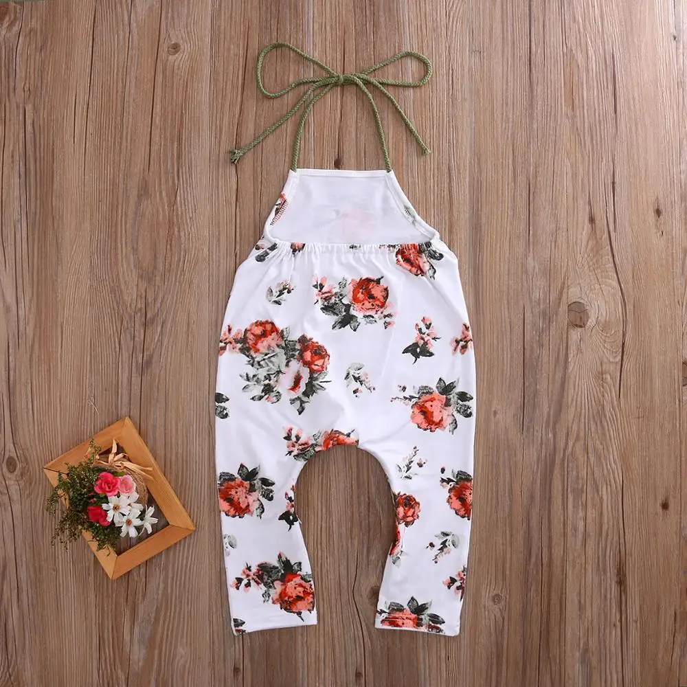 Детский комбинезон Pudcoco для новорожденных девочек с цветочным принтом