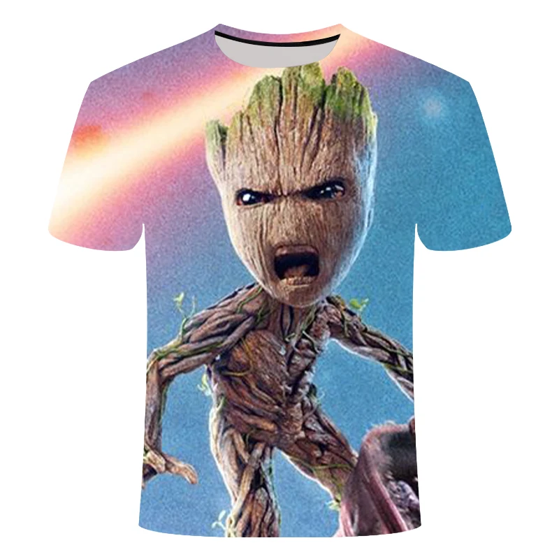 

Hip Hop Tshirt Cartoon Harajuku Camisetas Hombre Top Tees Today I Feel I Am Groot T Shirt Men Cotton Streetwear T-shirt