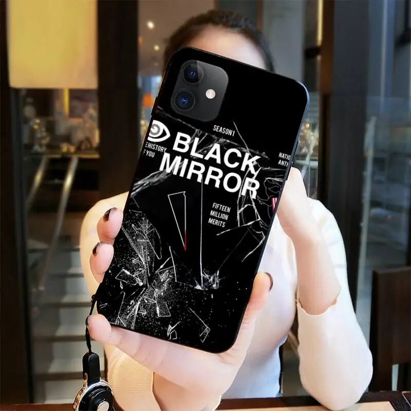 Черный зеркальный мягкий чехол NBDRUICAI для iPhone 11 pro XS MAX 8 7 6 6S Plus X 5S SE XR | Мобильные