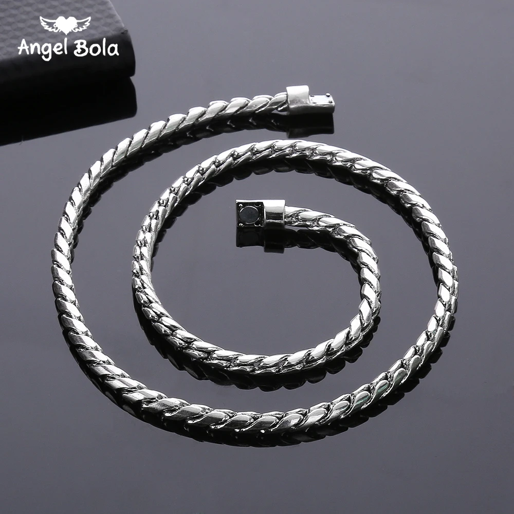 

Ancient Silver color Punk Chain Necklace for Men or Women Buddha Necklace Jewelry Accessories Wholesale Couple Gifts