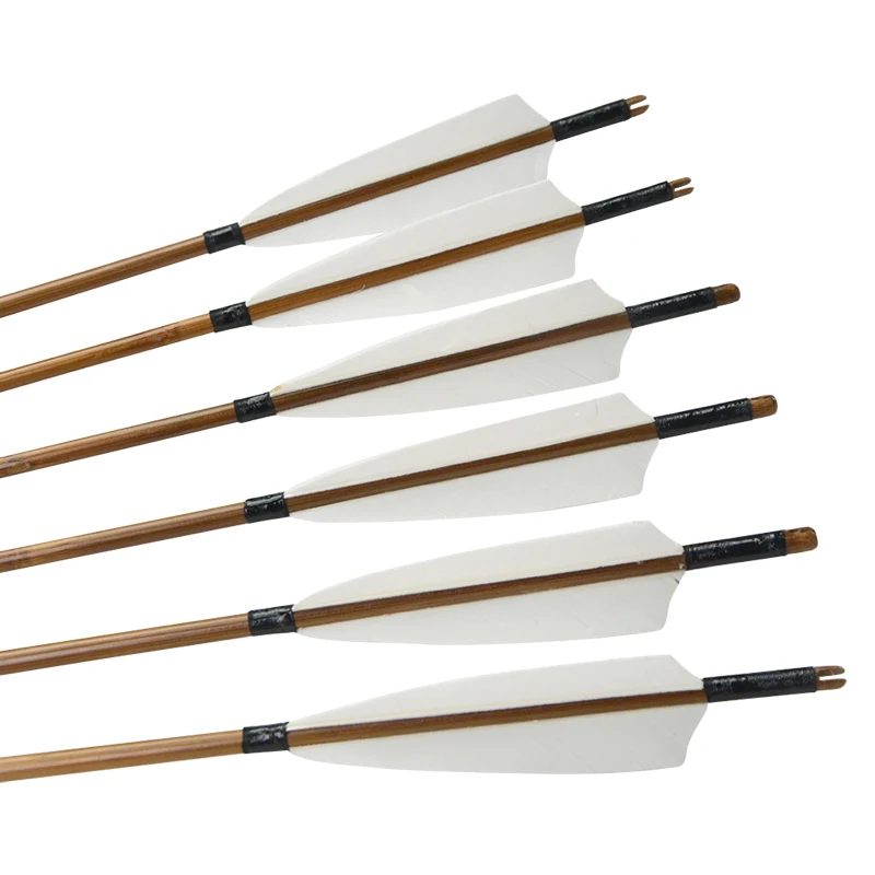 12 шт. бамбуковые стрелы для стрельбы из лука 32 дюйма|Лук и стрела| |