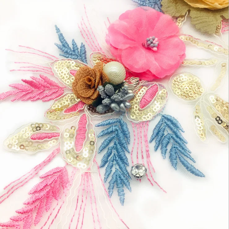 1 шт. кружевная ткань с аппликацией | Дом и сад