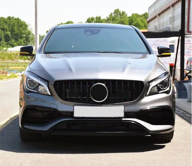 

GT Style Front Lip Spoiler Front Grille For B-ENZ CLA W117 CLA220 CLA250 High Quality ABS Material 2014-2018