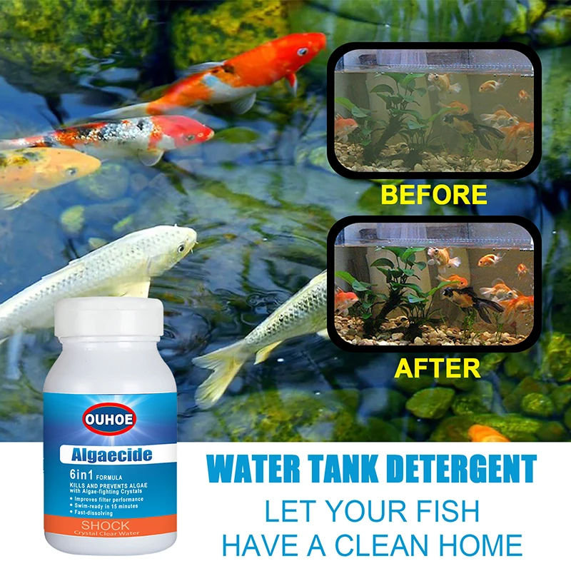 

Useful Swimming Pool Cleaning Effervescent Tablets Algae Removal Tablets Algae Repellent For Fish Tank Cleaning Products