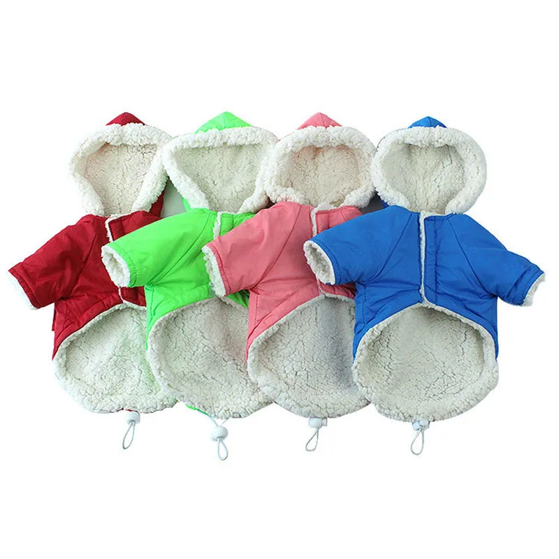 Повседневная одежда для кошек зимняя куртка щенков собак и теплое пальто с