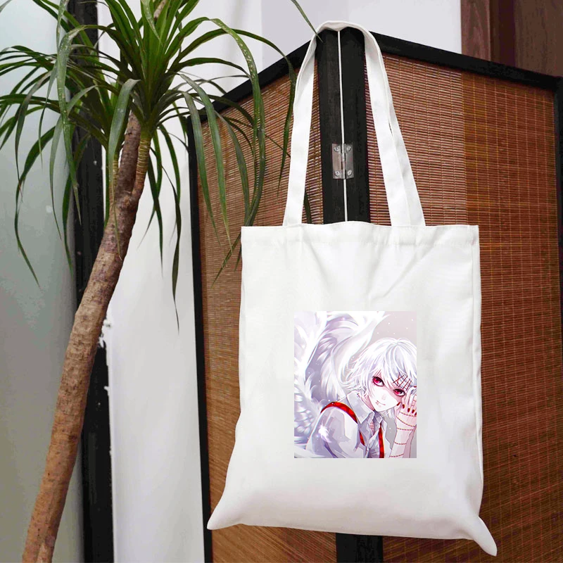 

Tokyo Ghoul Bags 2021 Tote Bag Canvas Handbag for Girls Shopper Women's Shopping Bolsas Designer Handbags Shoping Luxury Printed