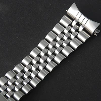 22mm oyster solid stainless steel strap for scuba skx007 skx009 double safe lock buckle