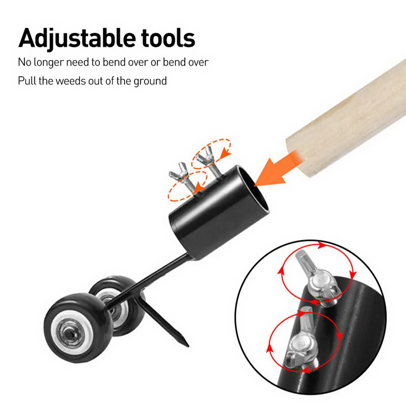 

Stand Up Weeder Weed Puller Manual Weeds Snatcher Crack and Crevice Weeding Tools for Patio Backyard Straight Hook/Scimitar