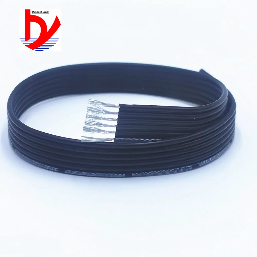 26AWG 3P 4P 8P специальный мягкий высокотемпературный силикон кабель Мягкий параллельный провод черный белый луженая медная проволока Гибкая линия 10 м