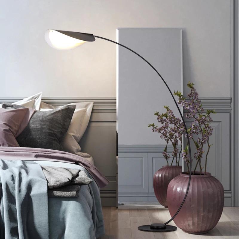 Nordic Minimalist Designer Floor Lamps Creative Atmosphere Living Room Sofa Arc Line Fishing Lamp Study Decoration Lights | Освещение