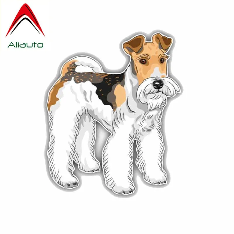 

Aliauto Lovely Car Sticker Cartoon Wire Fox Terrier Dog Vinyl Decal Cover Scratches for Toyota Hilux Audi Ford Focus,14cm*12cm