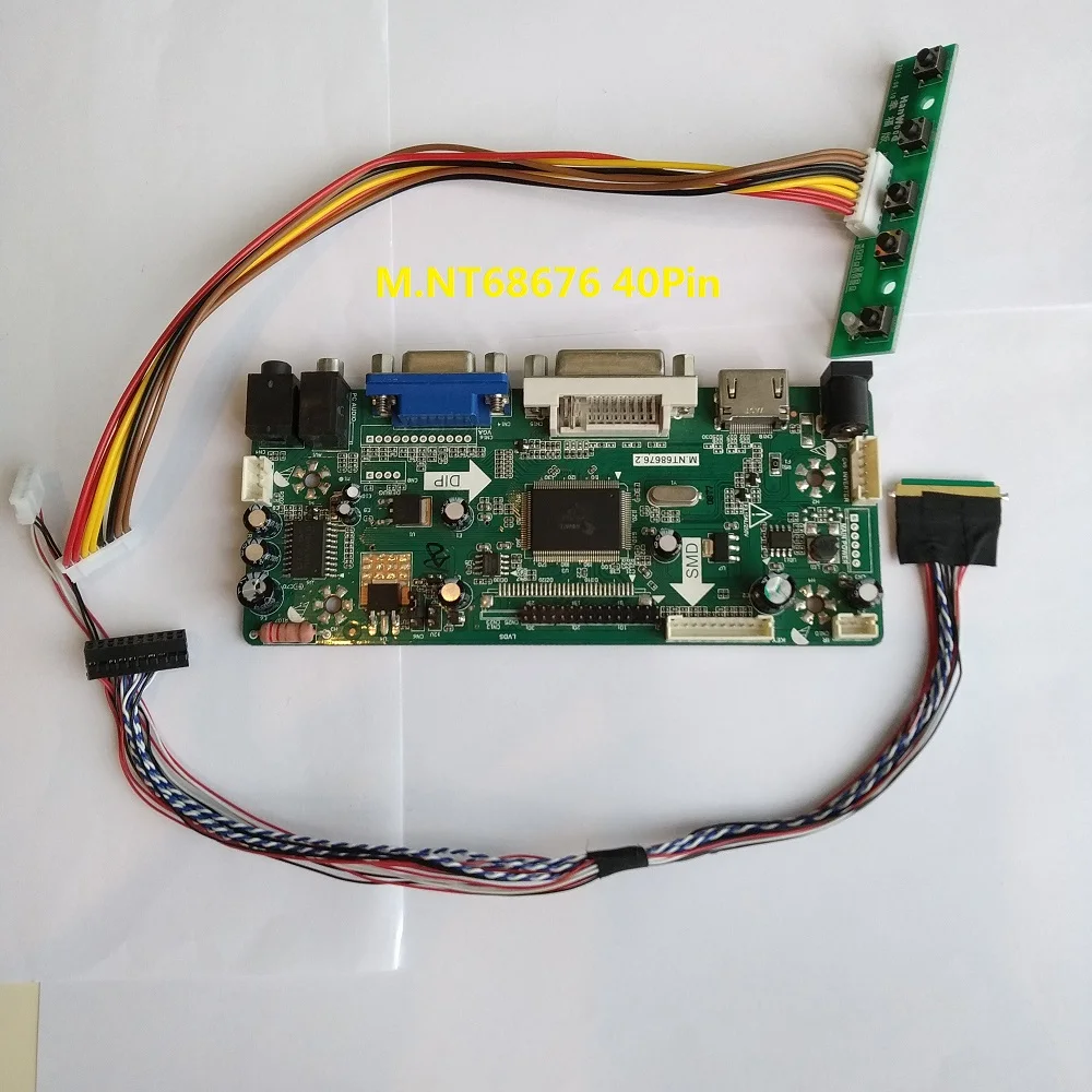 

Светодиодный комплект HDMI-дисплей для 40pin B156RW01 V3 1600X900 15,6 "монитор аудио ЖК-дисплей M.NT68676 VGA DVI плата контроллера драйвера LVDS