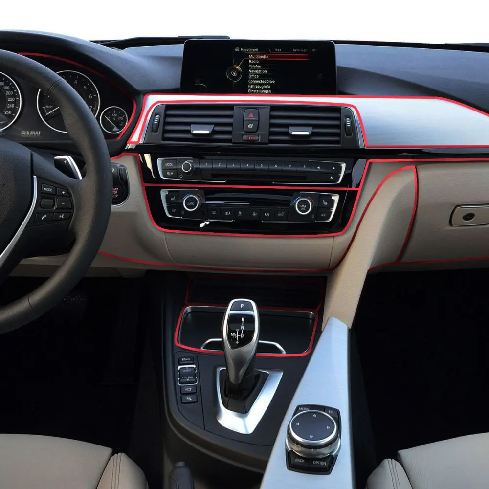 

3Meter Universal Flexible Car Interior Moulding Trim Strip Line DIY Decoration Lorry Pickup Car Styling(Pure Red)