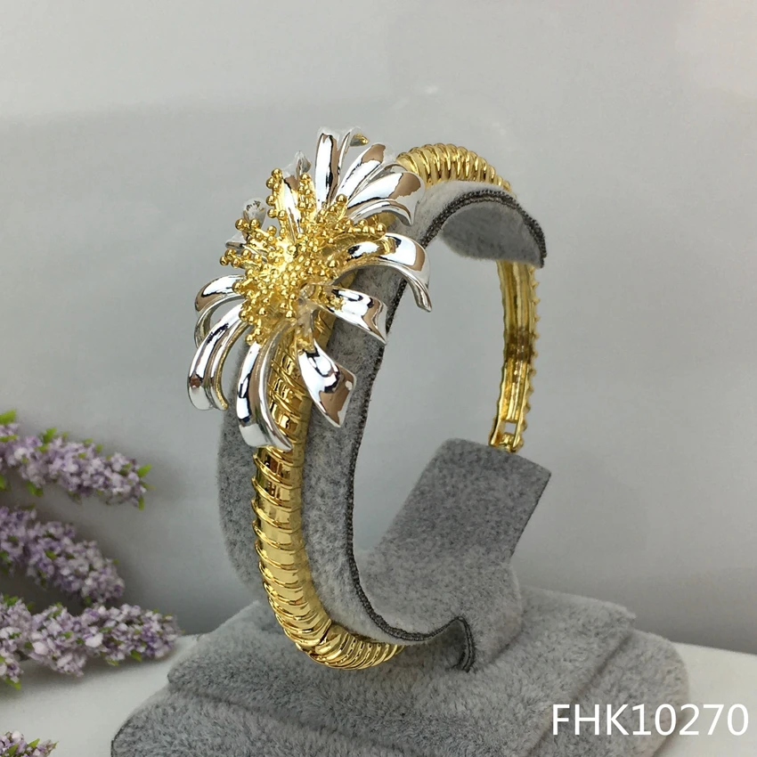 Yuminglai FHK10270 цветочный дизайн роскошный модный Дубай набор украшений для женщин