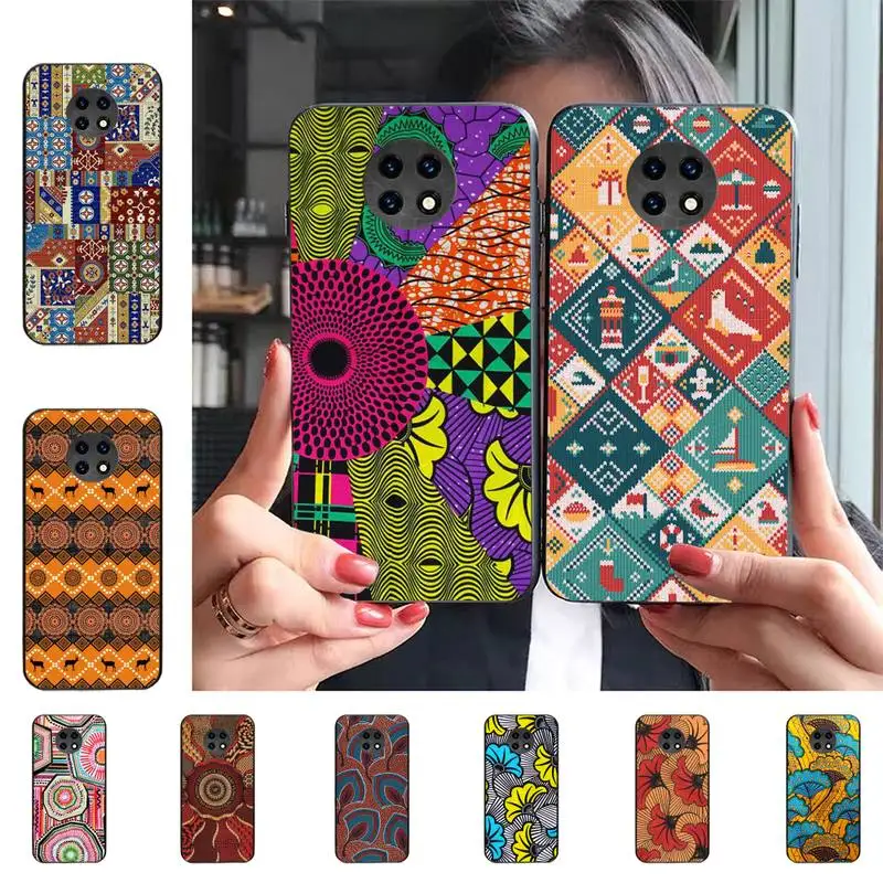 

African style fabric print Phone Case For Redmi 9 5 S2 K30pro Silicone Fundas for Redmi 8 7 7A note 5 5A Capa