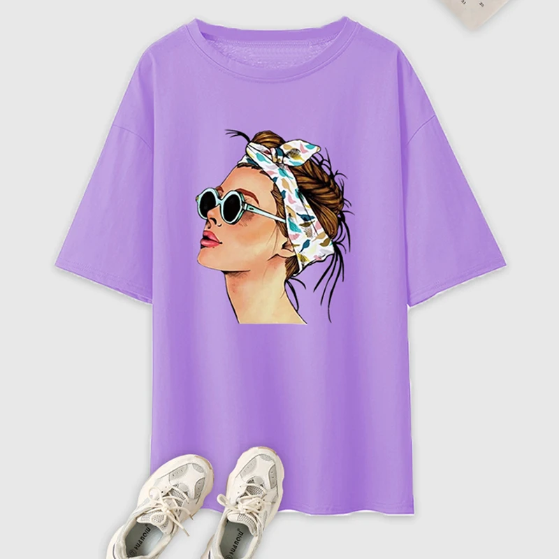 

Футболка женская с графическим принтом, Повседневная Красивая винтажная дышащая футболка с рисунком в стиле 90-х, уличная одежда