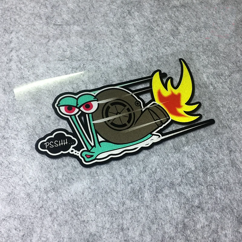 

Hot SellClassic Design Funny Snail Turbo Stickers Viny Racing Stickers Decorate for 12x6cm