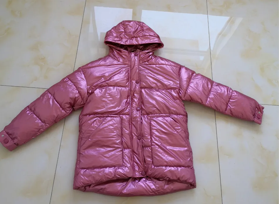 Pink Лидер продаж, зимняя женская пуховая парка, пальто, длинная модная женская Высококачественная пуховая куртка, свободная версия, ветрозащитная парка, теплое пальто - Цвет: Pink