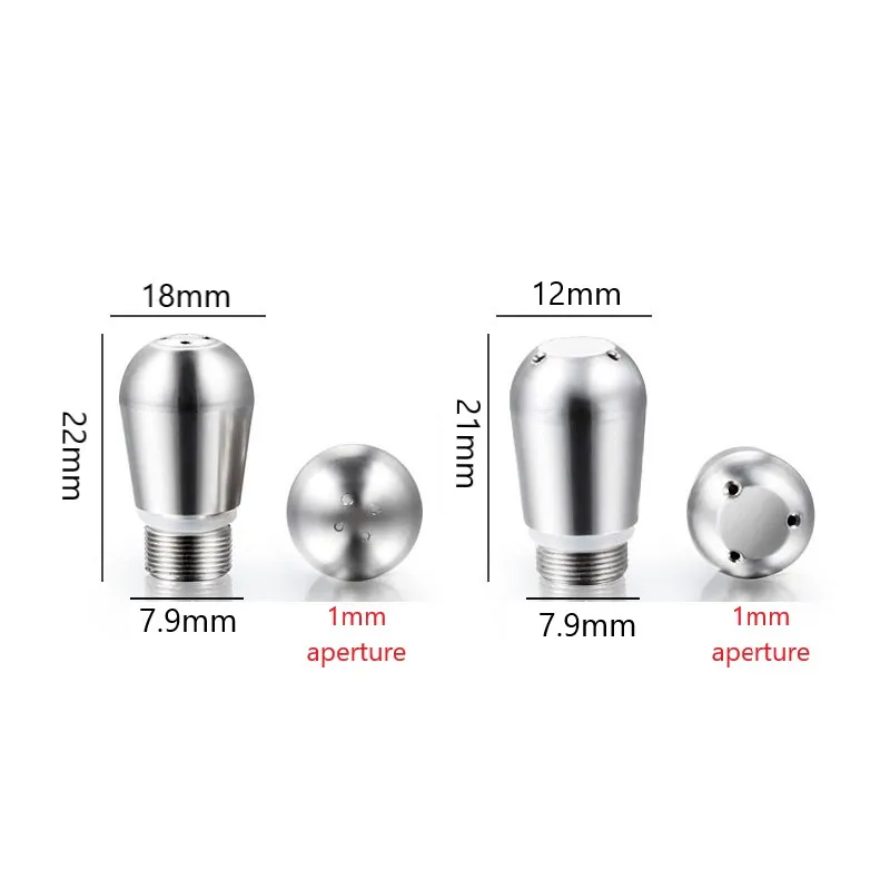 

1Pcs 3Holes/4Holes Coffee Machine Steam Stainless Steel Nozzle Improve Rough Milk Foam For Breville 8 Series General 8mm