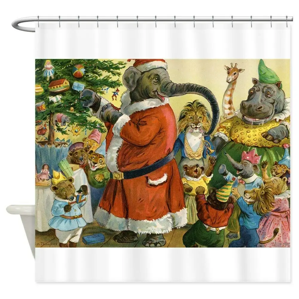 

Unique Waterproof Bathroom Fabric Shower Curtain