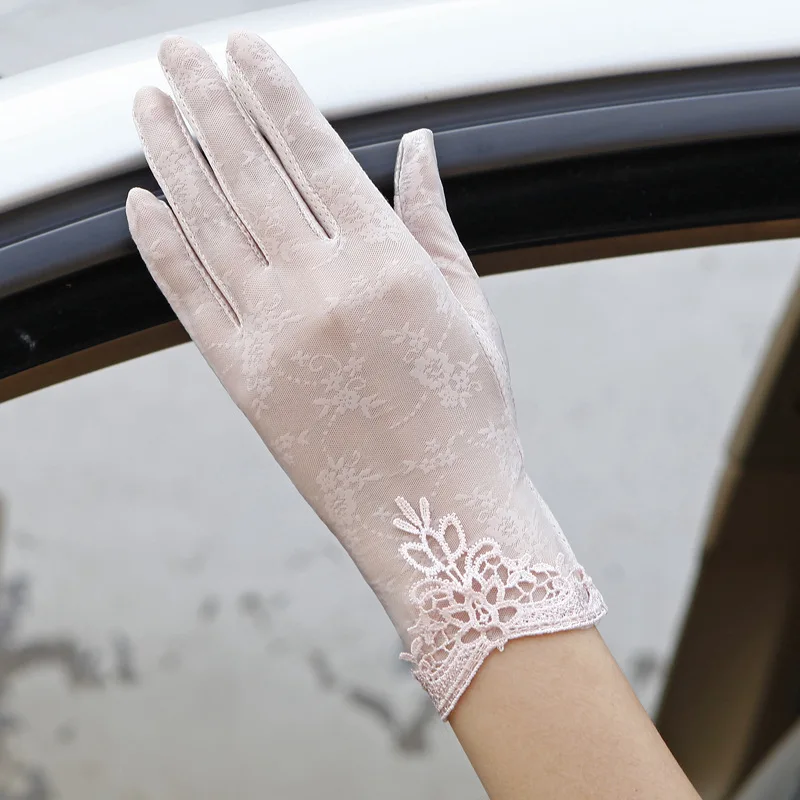 Женские перчатки для вождения Женская фотосессия короткая фотография цветочное