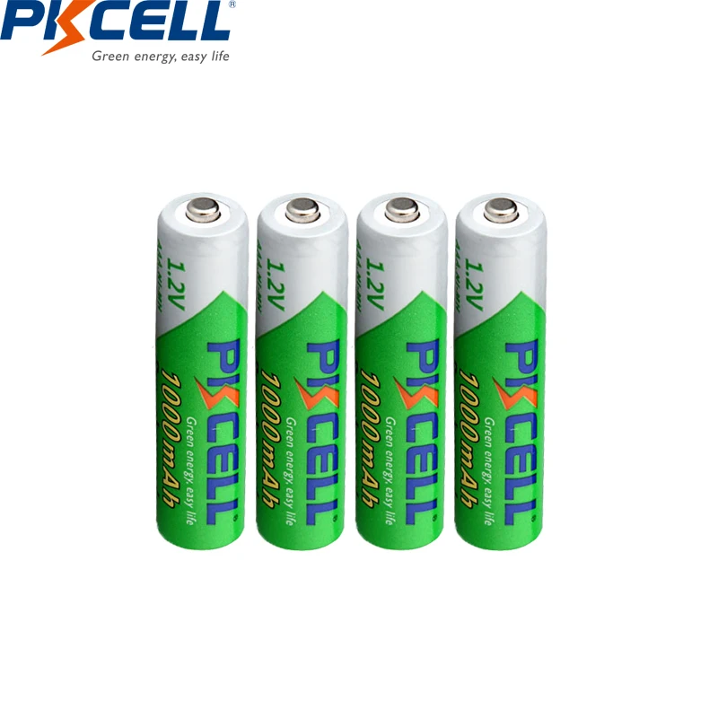 

4/8 PKCELL AAA Battery NI-MH AAA Rechargeable batteries low self discharging 1000mah 1.2V Digital Thermometer aaa battery
