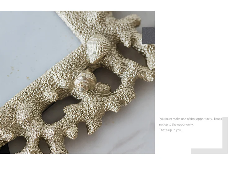 Креативная фоторамка из морской раковины кораллового цвета домашние