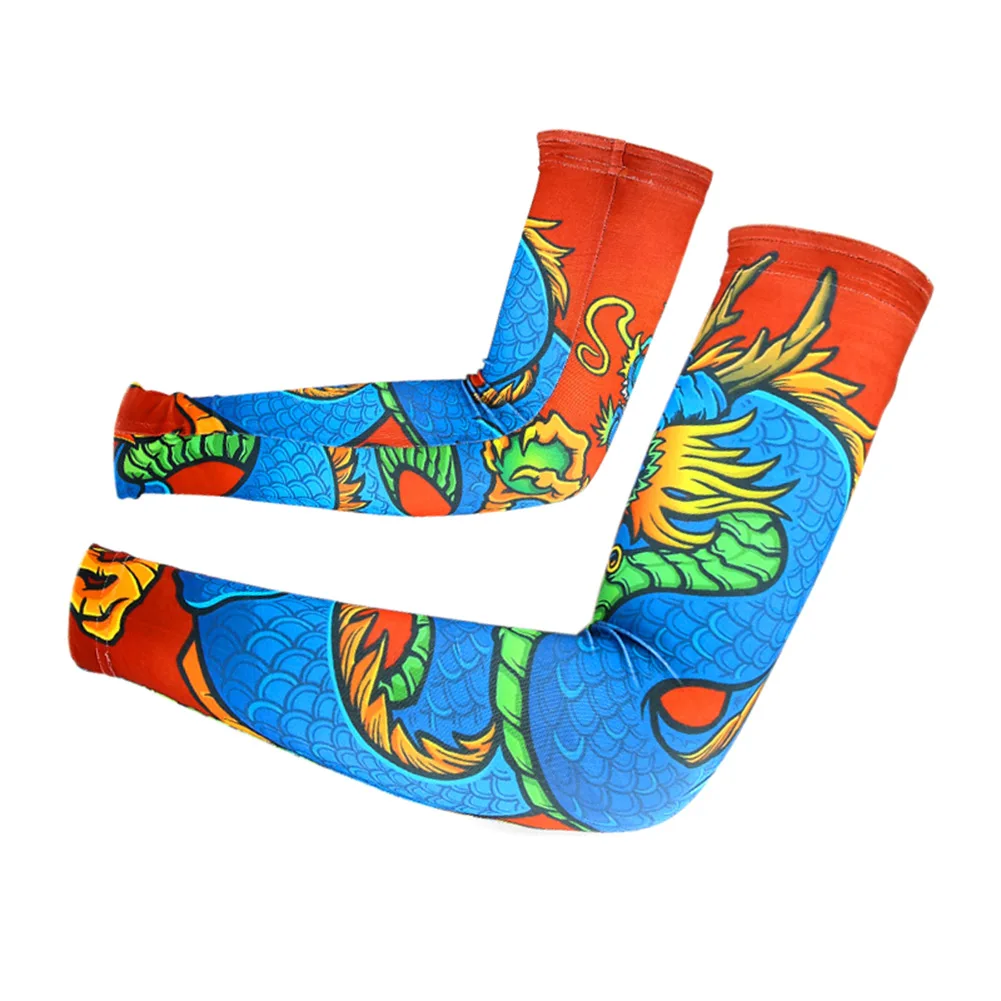 

1 Pair Cooling Arm Sleeves Long Sun UV Protection Men Women for Cycling Running Outdoor Sports LDF668