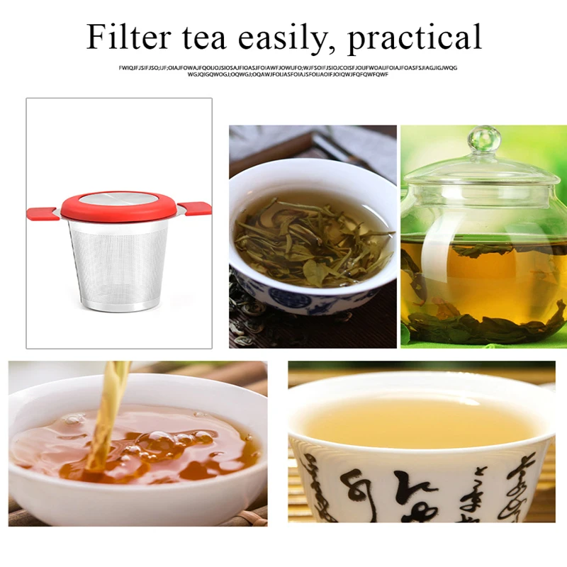 

1Pc Reusable Stainless Steel Tea Strainer Mesh Infuser Basket Loose Tea Leaf Infusers Herb Filter For Mug Teapot
