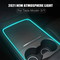 interior neon lights car decor rgb led strip lights multicolor with app controlled for 2021 tesla model 3 model y accessories