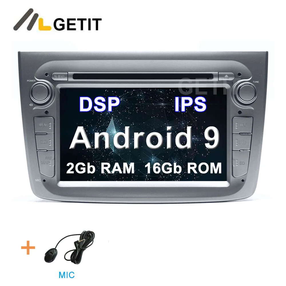 Gray DSP 2G 16G DSP ips 64G Автомобильный DVD стерео Мультимедиа Радио gps Android 10 для Alfa Romeo Mito 2008 - Цвет: Gray DSP 2G 16G