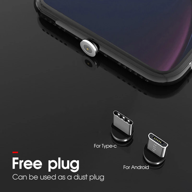Магнитный зарядный кабель для быстрой зарядки Micro USB Type-C Samsung S7 S6 A50 Redmi Note 7 Pro