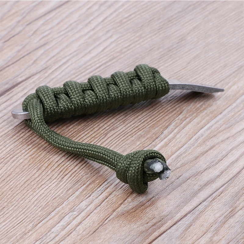 Mini EDC инструмент рукоятки Карманный лом рычаг Паракорд скребок открывалка