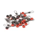 50 шт.лот рыболовный поплавок останавливает пространство бобы разъемы Морской морской рыбалки Инструменты Оборудование пластиковый Металл новый набор