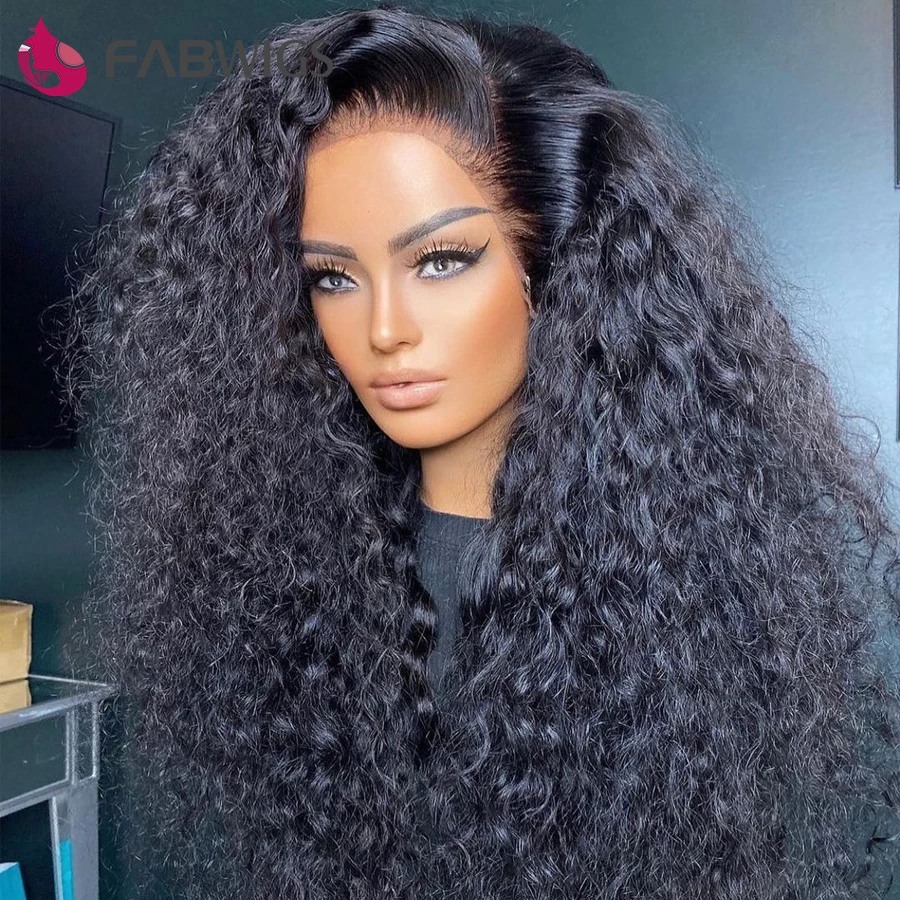 Fabwigs 13x6 глубокая часть парик фронта шнурка предварительно сорвал бразильские