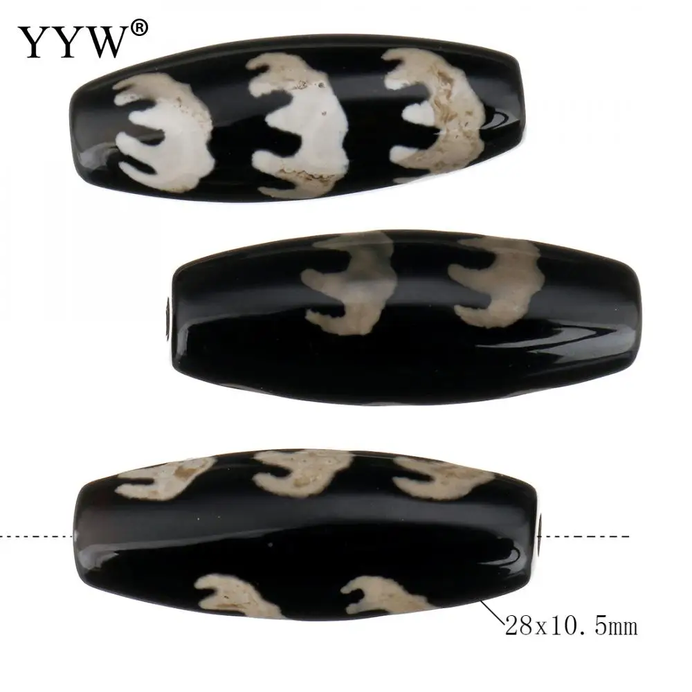 

Natural Tibetan Agates Onyx Dzi Beads Jewelry Making 2019 Five Blessings Beads 28x10.50x10.50mm Hole:Approx 2.5mm