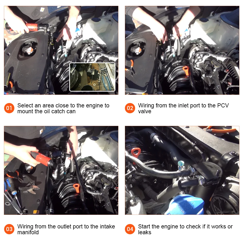 маслоуловитель для авто Автомобильный Универсальный заслоненный Алюминиевый