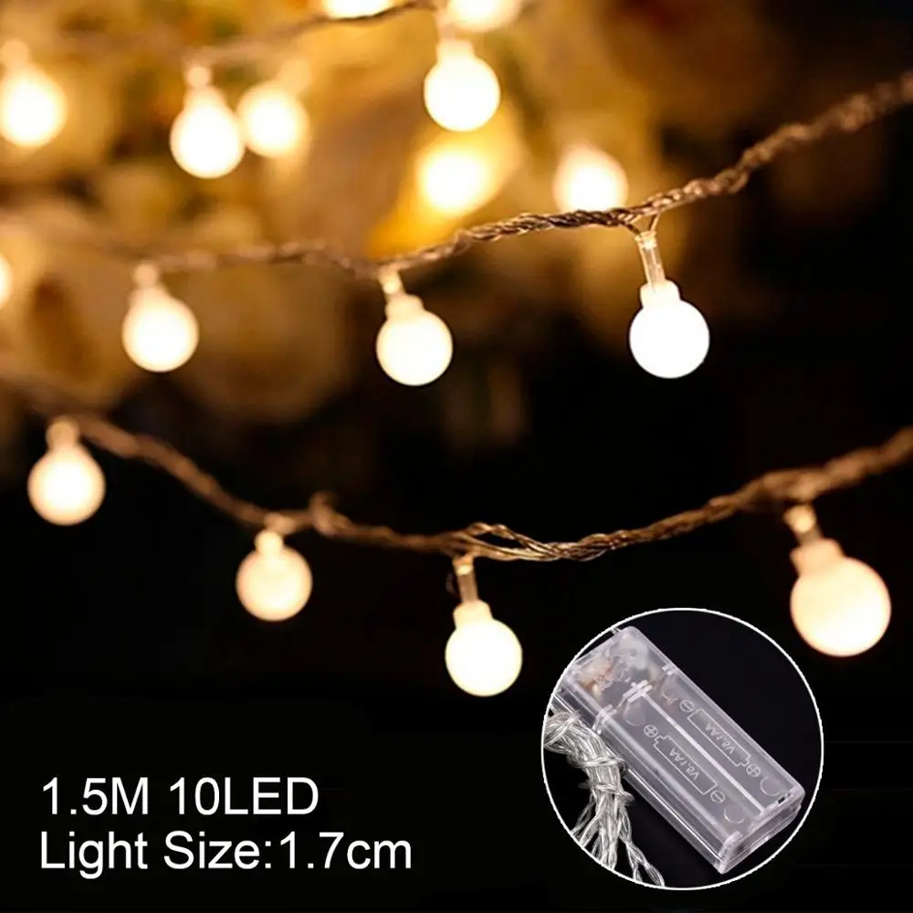 1.5M 10LED Светильник с изображением рождественской елки, лося, звезды, Рождественский Декор для дома, елки, рождественские украшения, Navidad, Рождественский Декор, счастливый год - Цвет: 1.5M 10LED