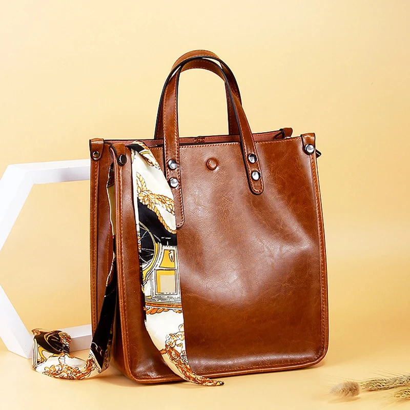 

FGGS-Ladies Casual Handbag Leather Retro Messenger Wallet Shoulder Bag
