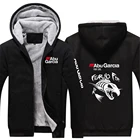 2021 Для Мужчин's Abu Garcia не боялись рыбы логотип удобные утепленные куртки мужские толстовки с капюшоном и застежкой-молнией спортивные костюмы с толстовками Колледж пальто