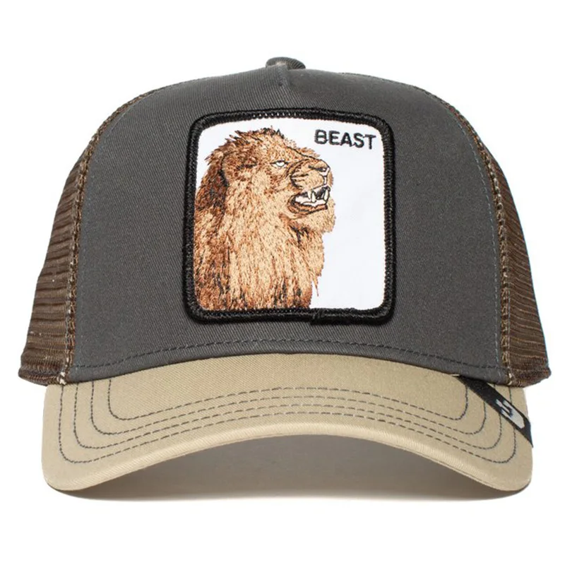 Оранжевая сетчатая Кепка с изображением Пантеры брендовая летняя бейсболка